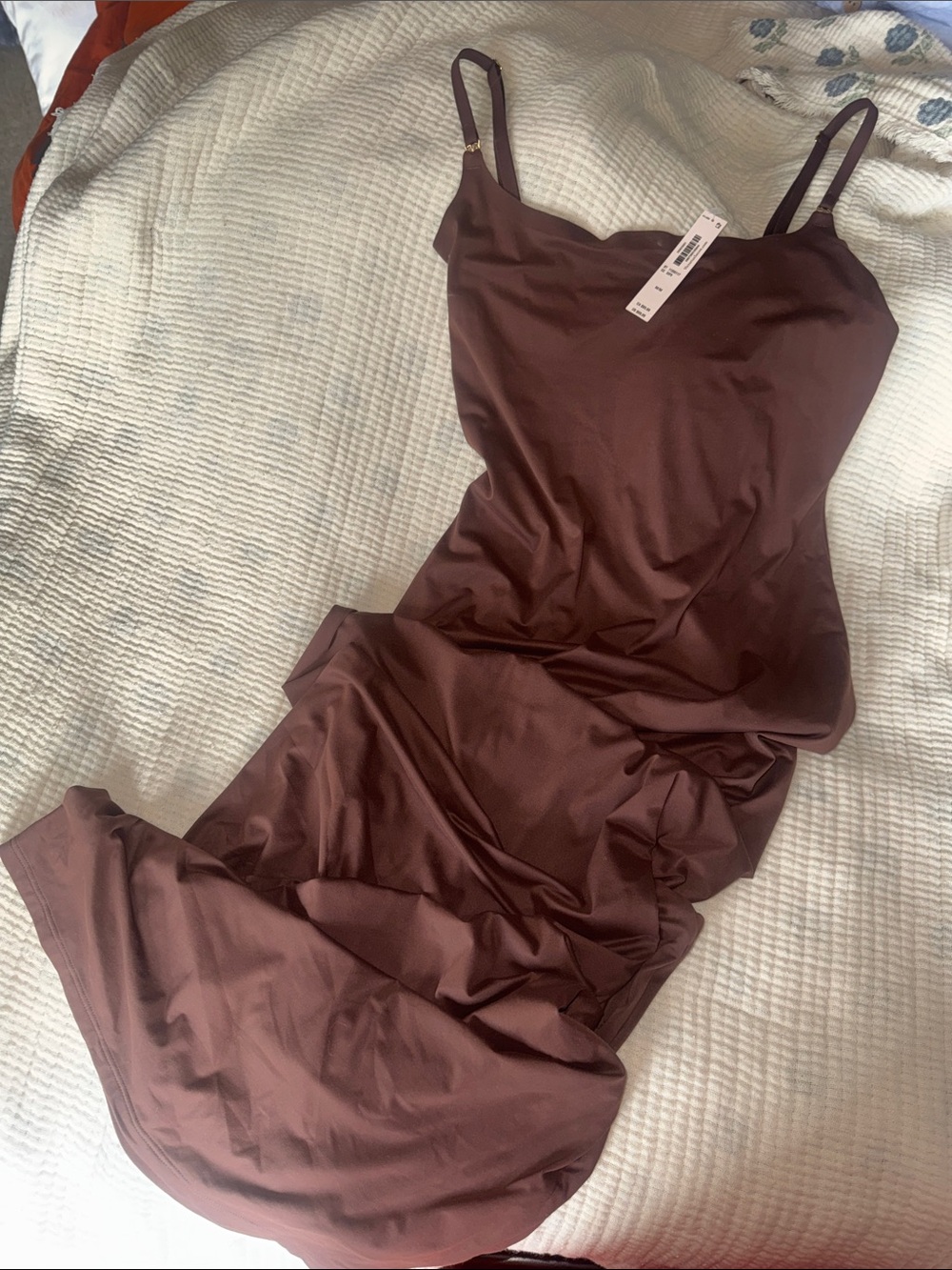 Victoria's Secret Satin Cami Slip Dress in Brown